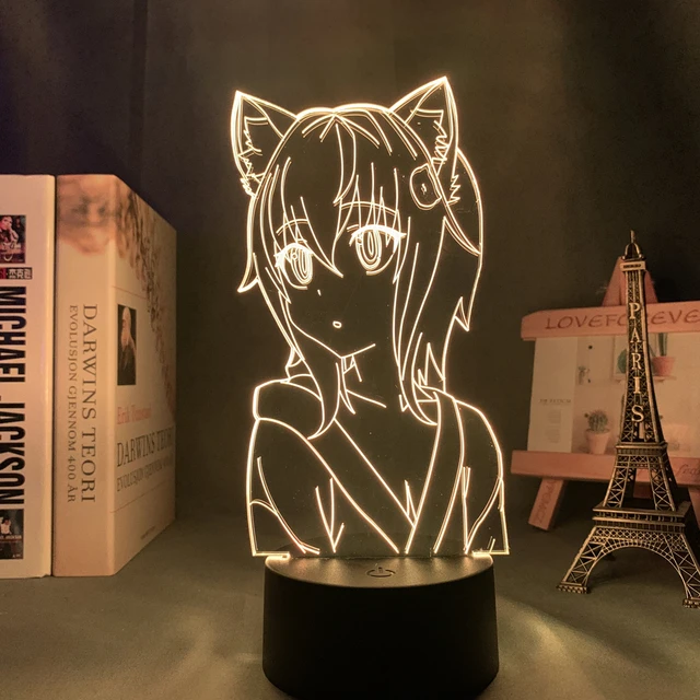 High School DxD Toujou Koneko Anime Led Light for Bedroom Decor ...