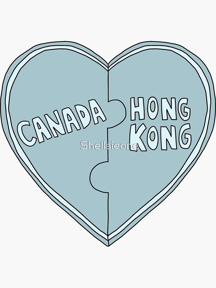 Canada Hong Kong Canadian Hong Konger heart love
