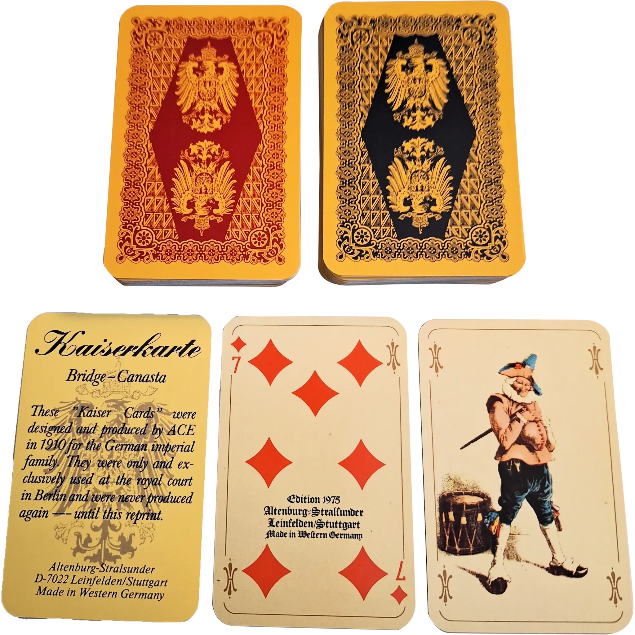 Double Deck ASS “Kaiser” Playing Cards, c.1975 - Ruby Lane