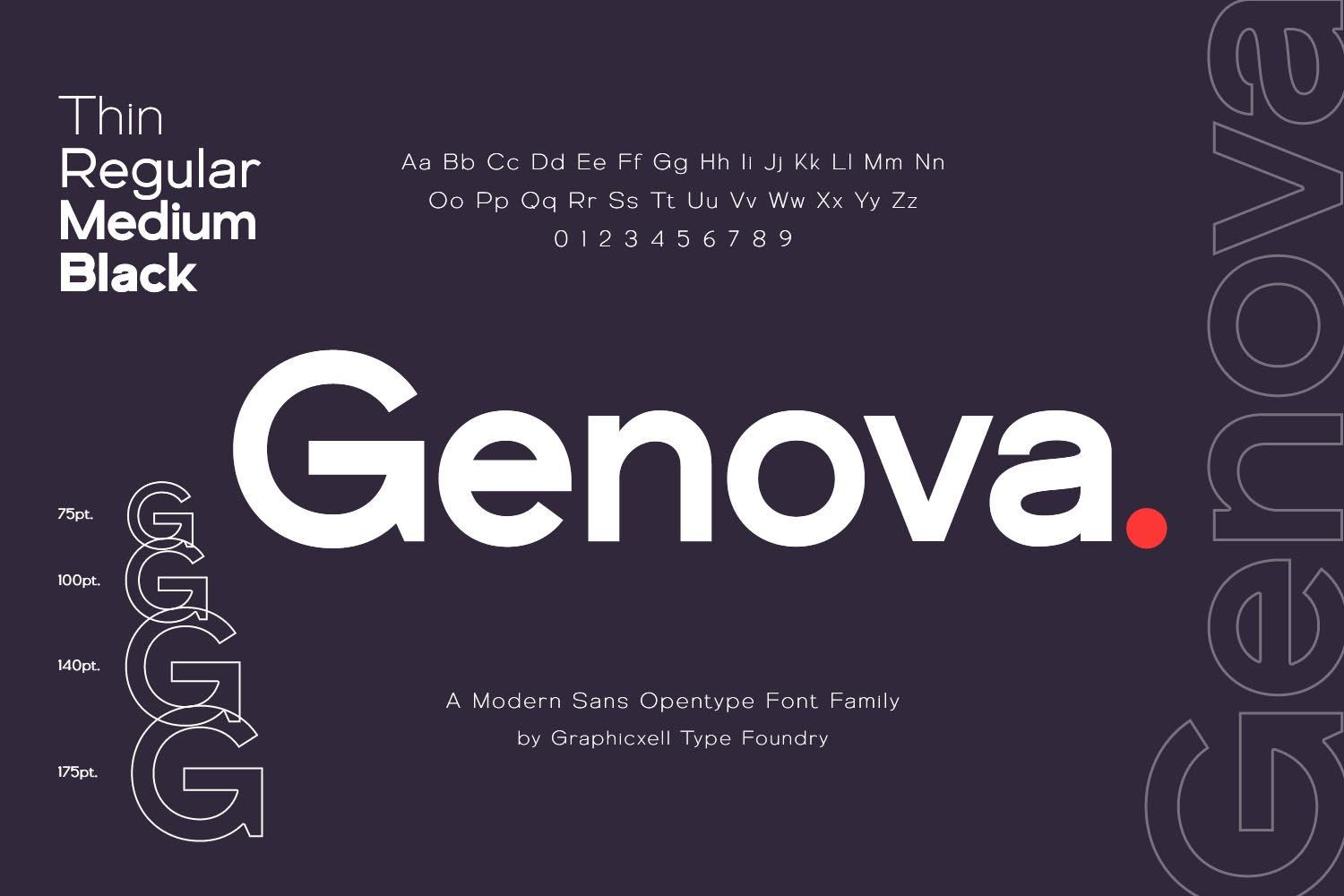 Genova Family Sans Serif Font - Design Cuts