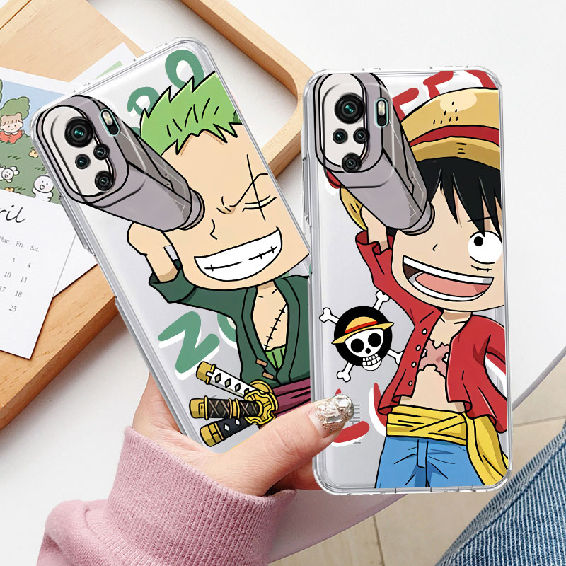 One Piece Anime Clear Case For Xiaomi Redmi Note 10 11 12 8 9S 9 ...