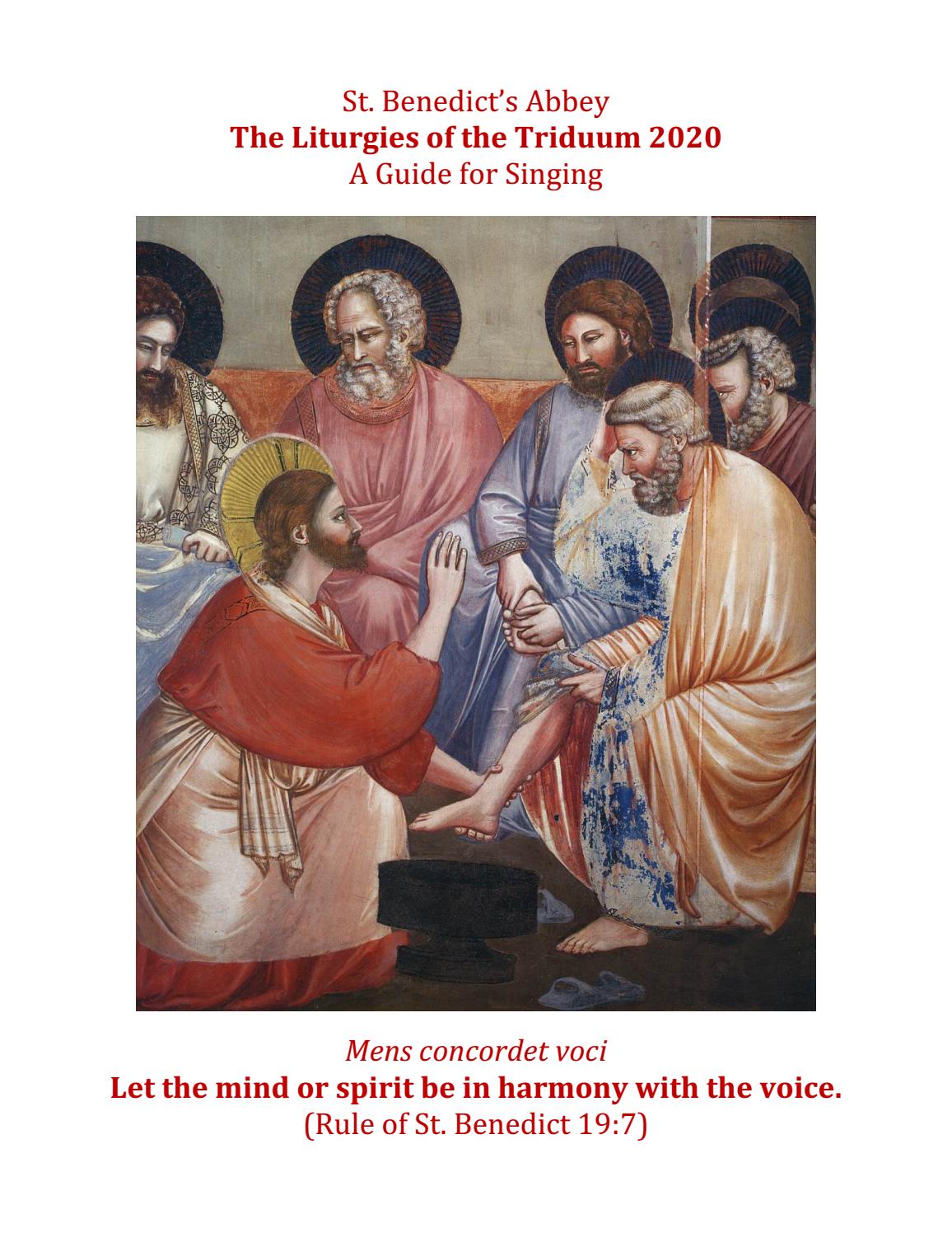 St. Benedict's Abbey Triduum Liturgy Guide by Benning Creative - Issuu