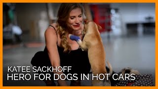 Sexy Katee Sackhoff Is a Hero for Dogs in Hot Cars - YouTube