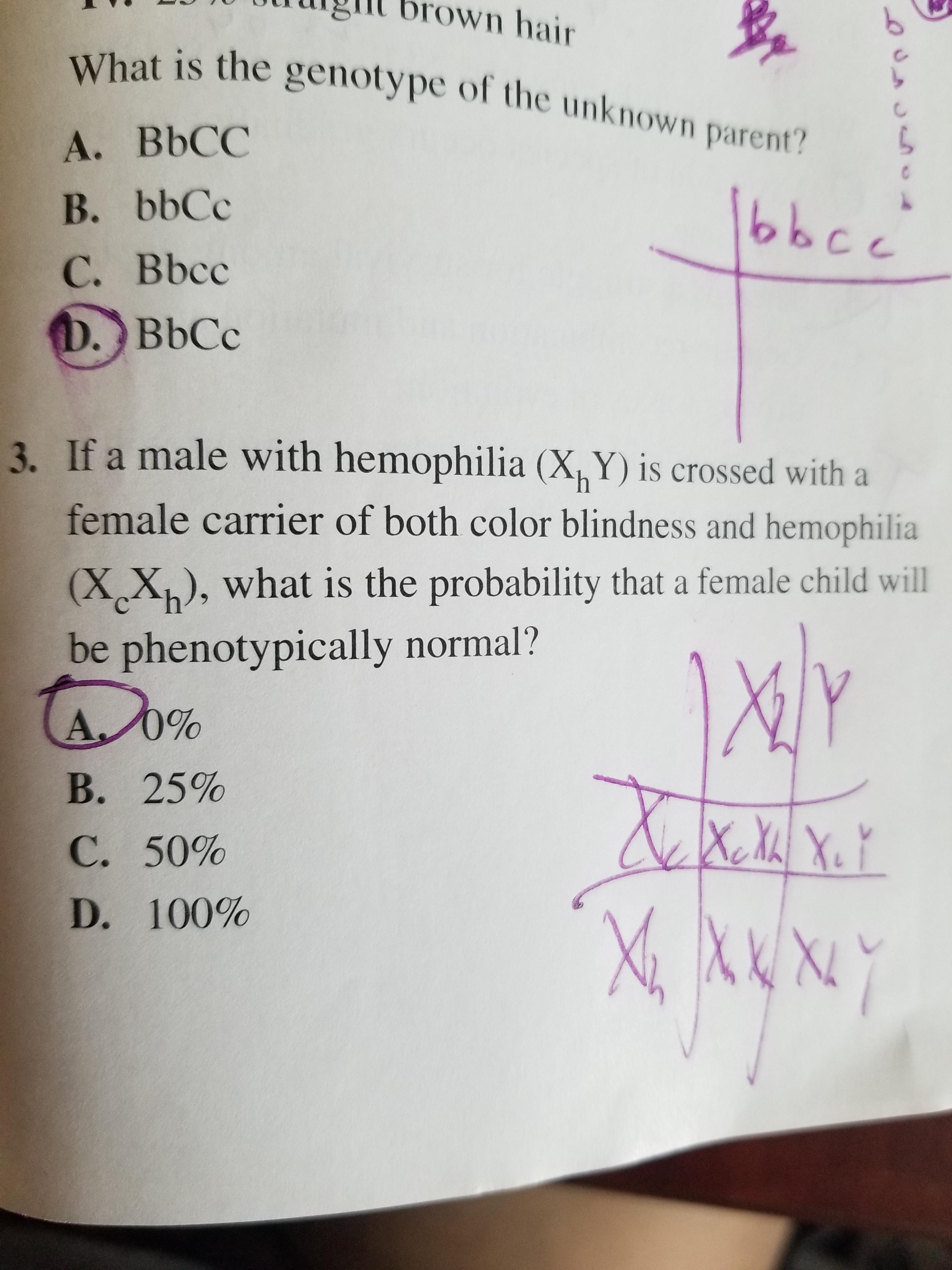 Kaplan Biology: does anyone understand why two sex linked X genes ...