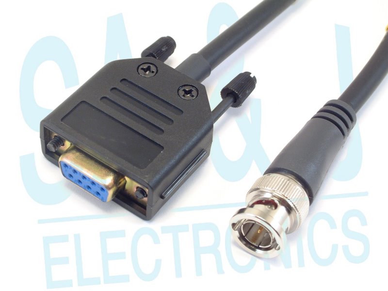 SA&J DB9 Female To BNC Plug Cable For Iktu40a CCU To Optex | DB9F ...