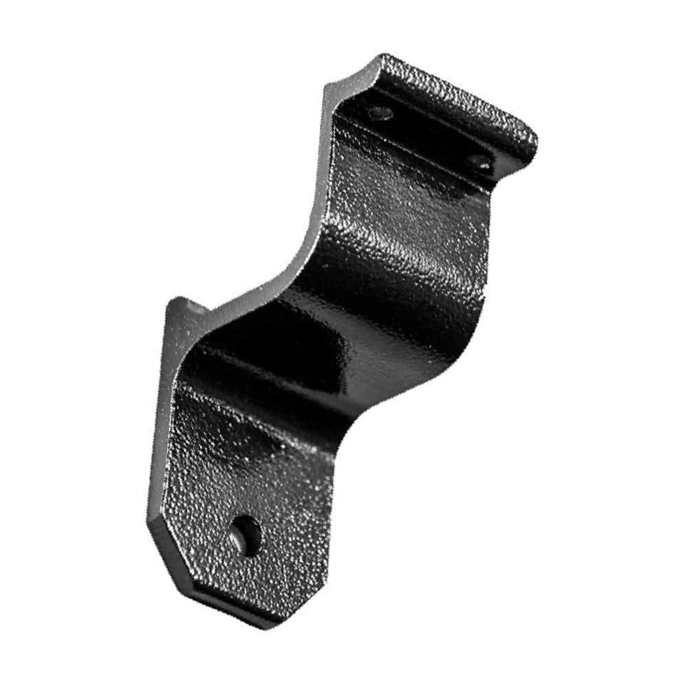 EZ Handrail Textured Black Aluminum Hand Rail Wall Bracket ...