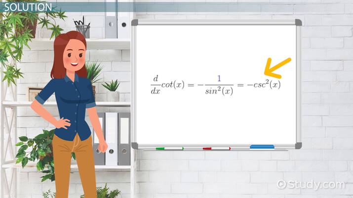 Derivative of Cot(x) | Overview & Examples - Video & Lesson ...