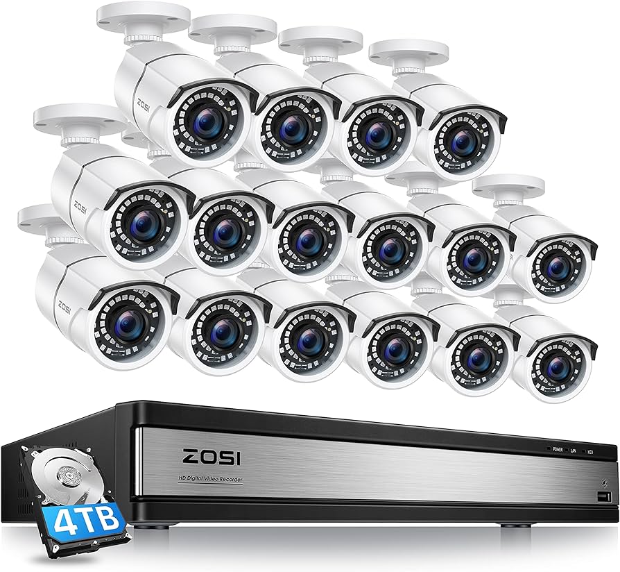 Amazon.com : ZOSI H.265+ 1080p 16 Channel Security Camera System ...
