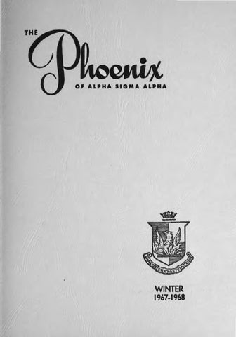 Asa phoenix vol 53 no 2 winter 1967 1968 by Alpha Sigma Alpha ...