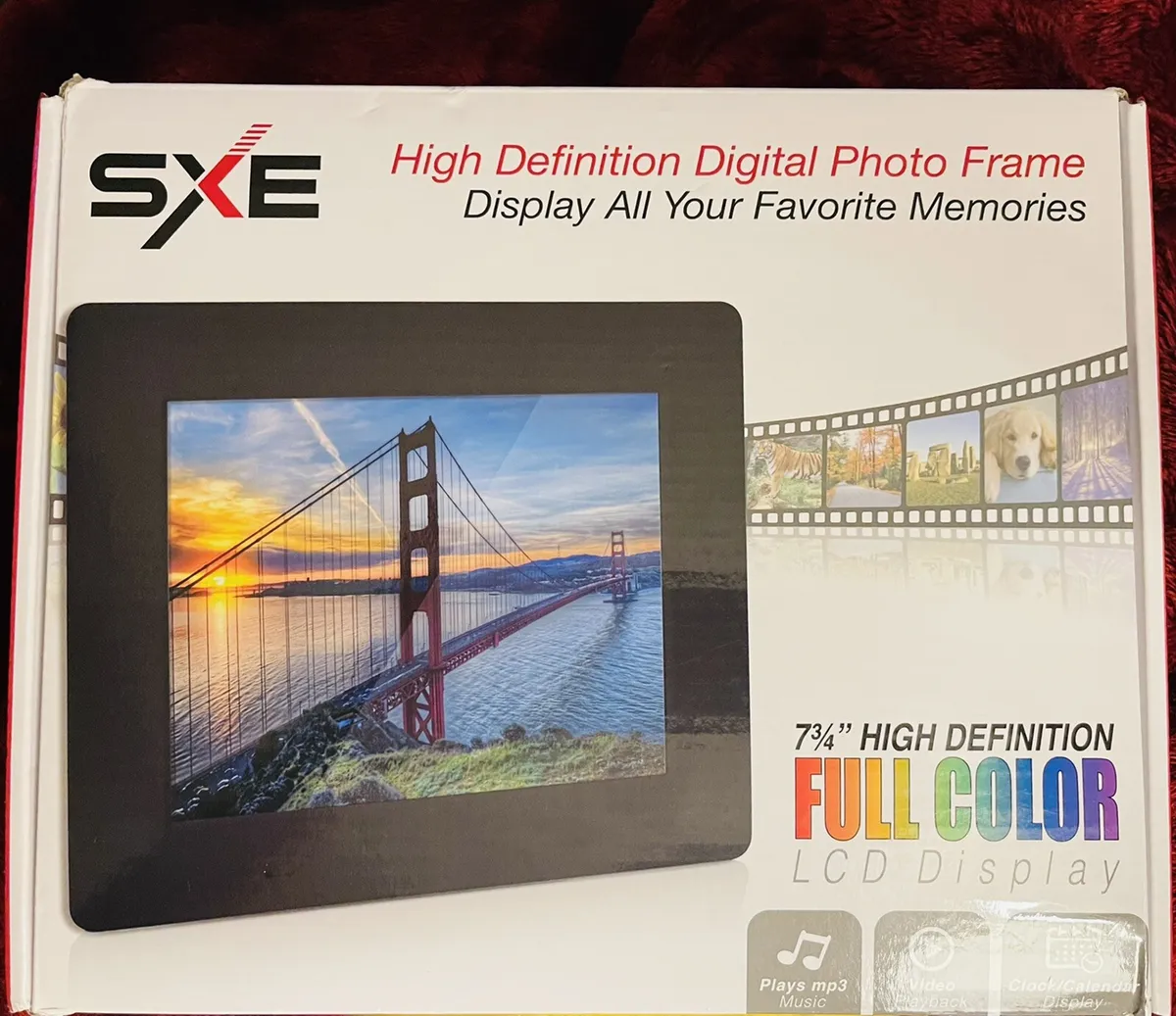 SXE 85003 7-3/4" HD Color Photo Frame Picture LCD Music ...