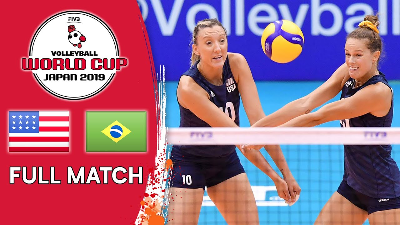 USA 🆚 Brazil - Full Match | Women's Volleyball World Cup 2019 ...