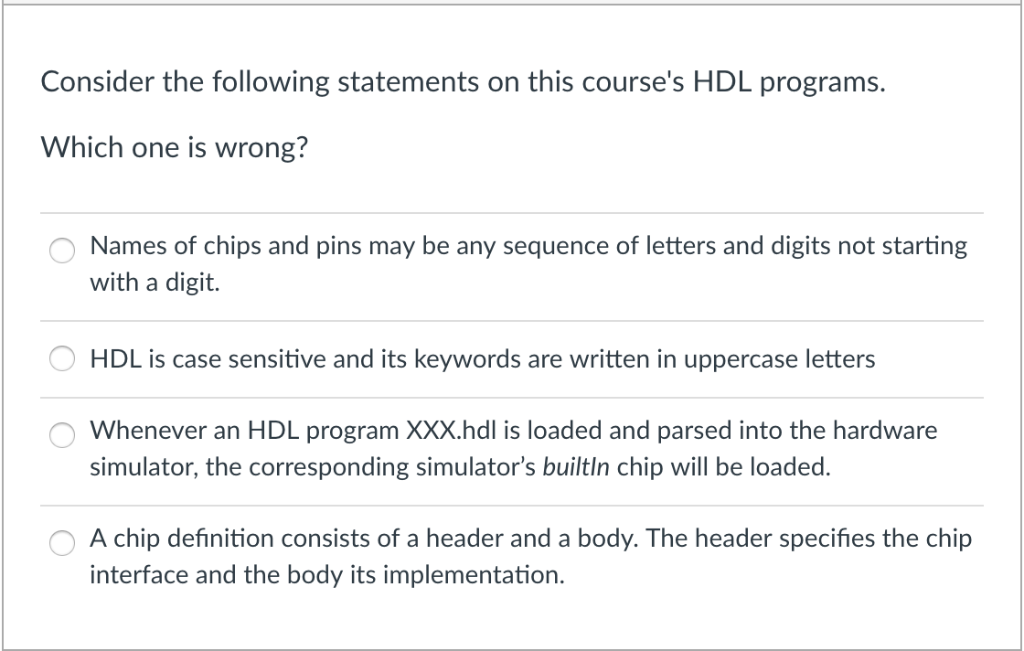 Solved Consider the following statements on this course's | Chegg.com