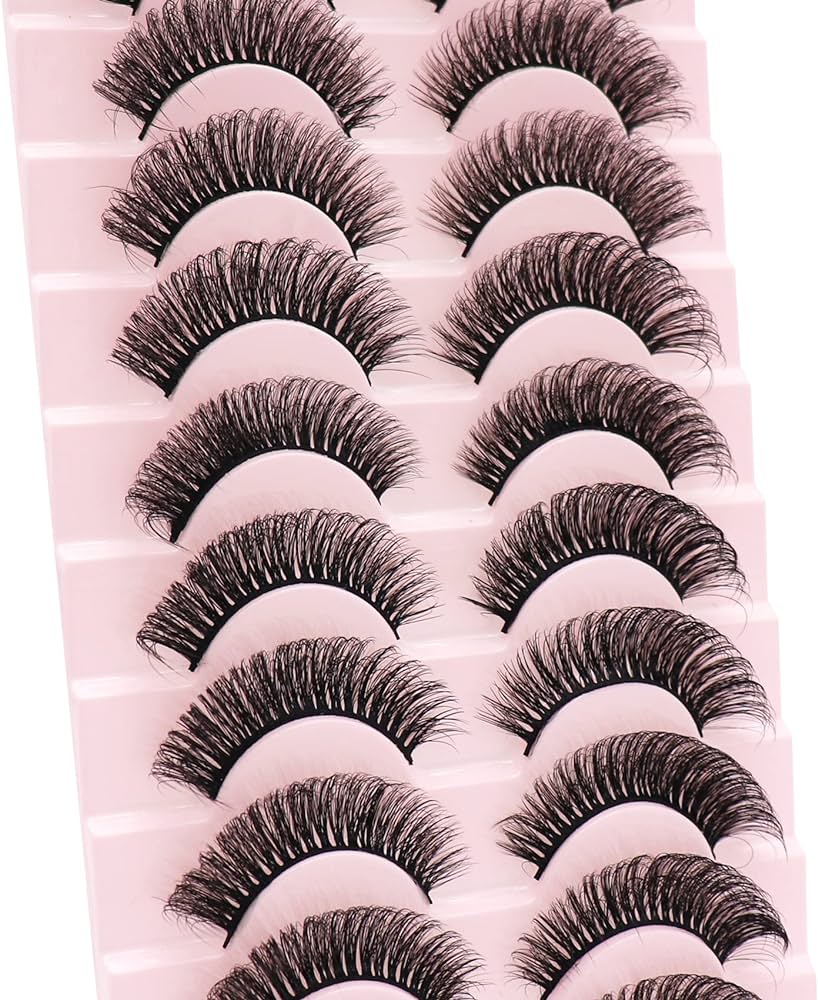 Amazon.com: False Eyelashes Russian Strip Lashes Volume Fake ...