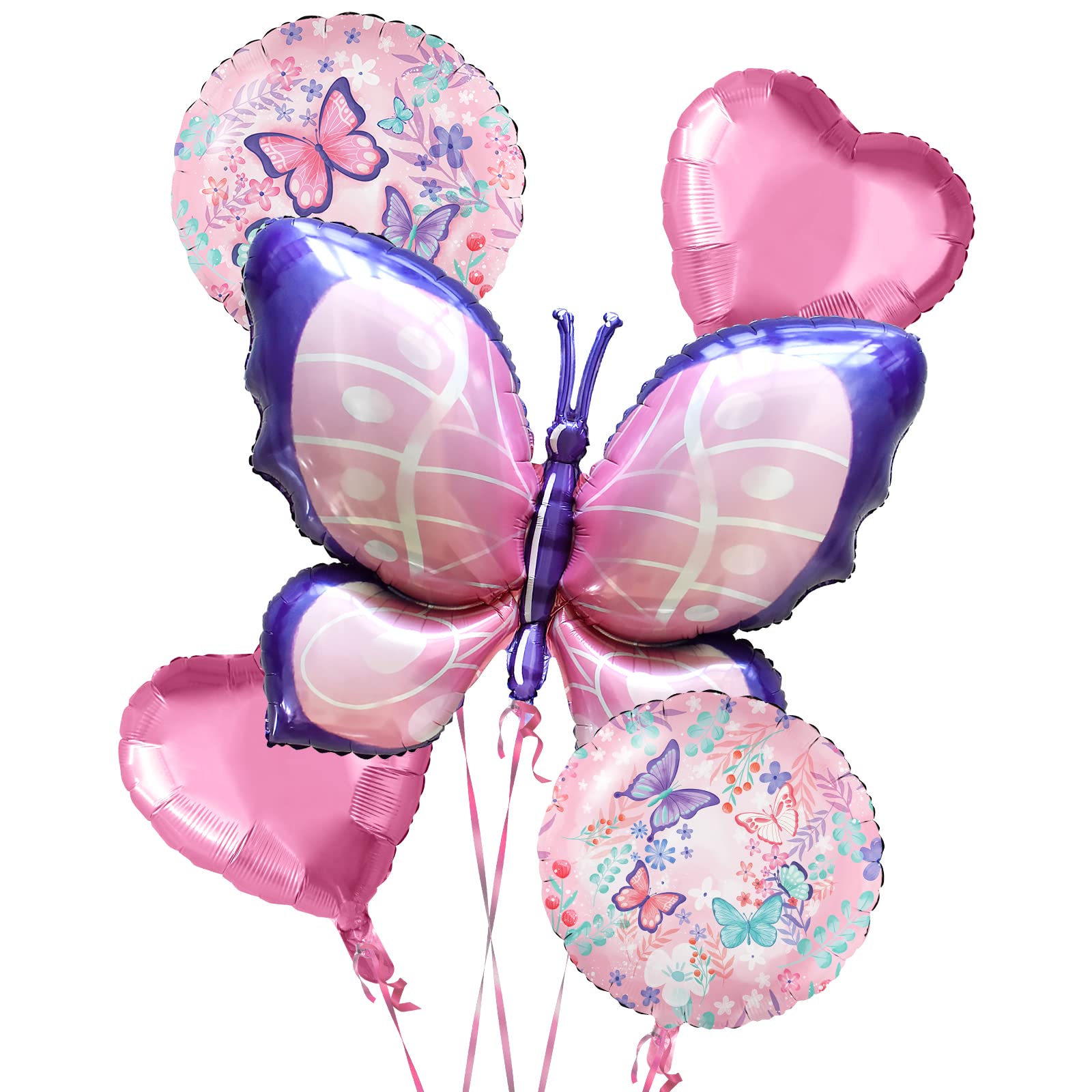 Amazon.com: Butterfly Birthday Party Decorations Butterfly Foil ...