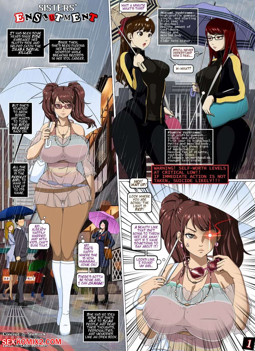 ✅️ Porn comic Sisters Enslutment. Chapter 2. Persona 4 ...