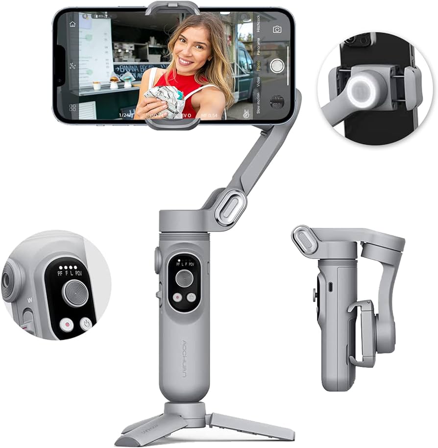 Amazon.com: AOCHUAN Smart X Gimbal Stabilizer for Smartphone ...