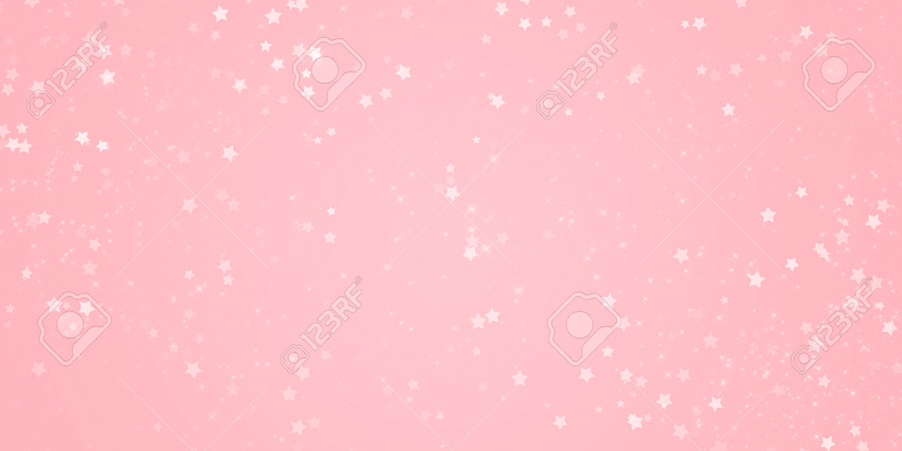 Rosa Lindo Romántico Delicado Elegante Fondo Claro Con Estrellas Y ...