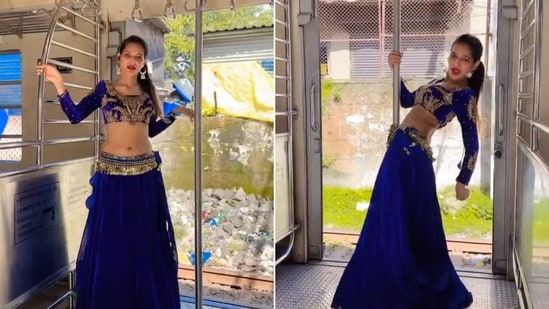 Woman performs belly dance inside moving train, railway responds ...