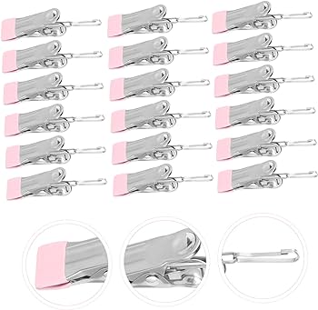 Amazon.com: Cabilock 20pcs Clothespin with Hanging Buckle Coat ...