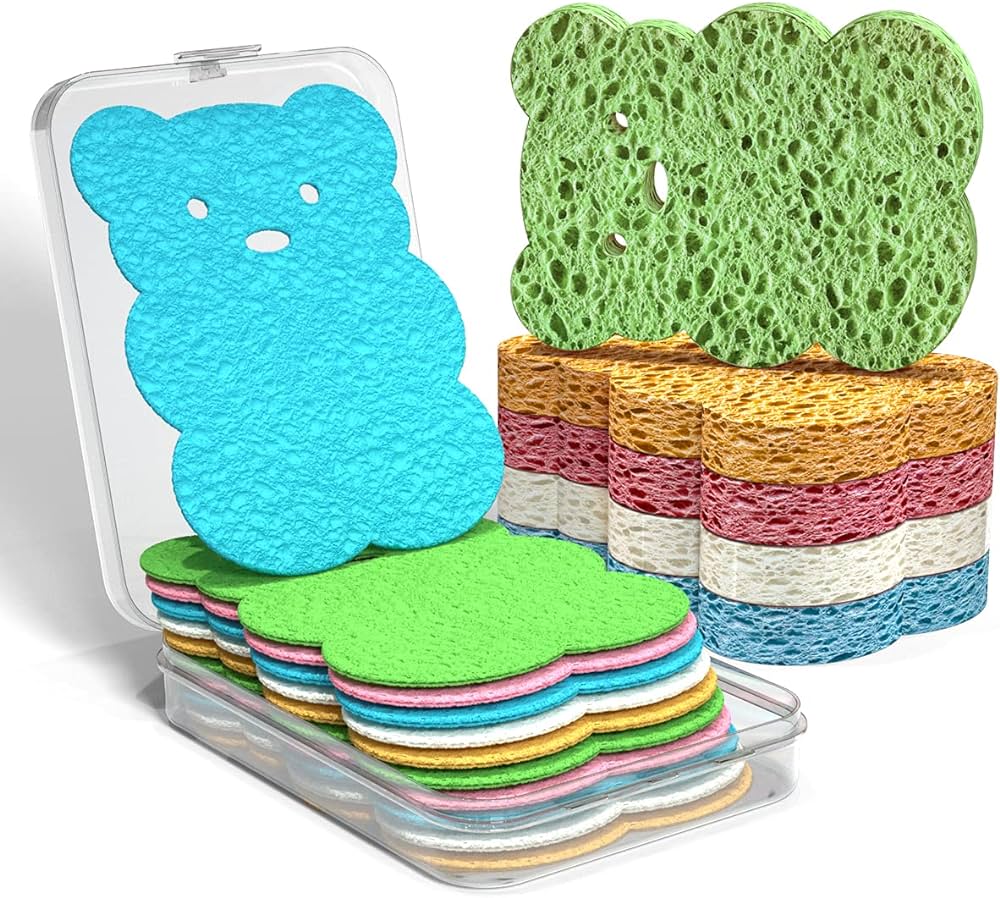 Amazon.com: SmilePowo 10 Pack Bear Shape Compressed Sponges,Bulk ...