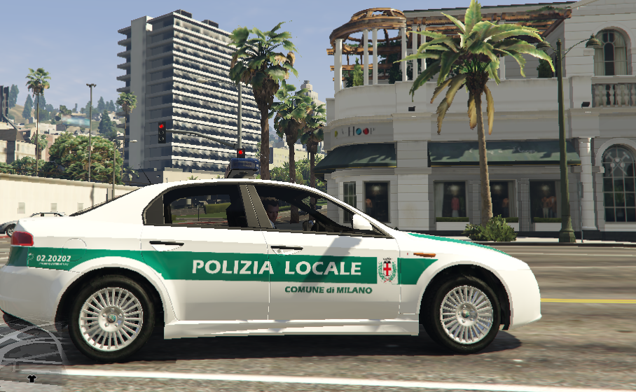 Alfa Romeo 159 Polizia Locale Milano Paintjob - GTA5-Mods.com