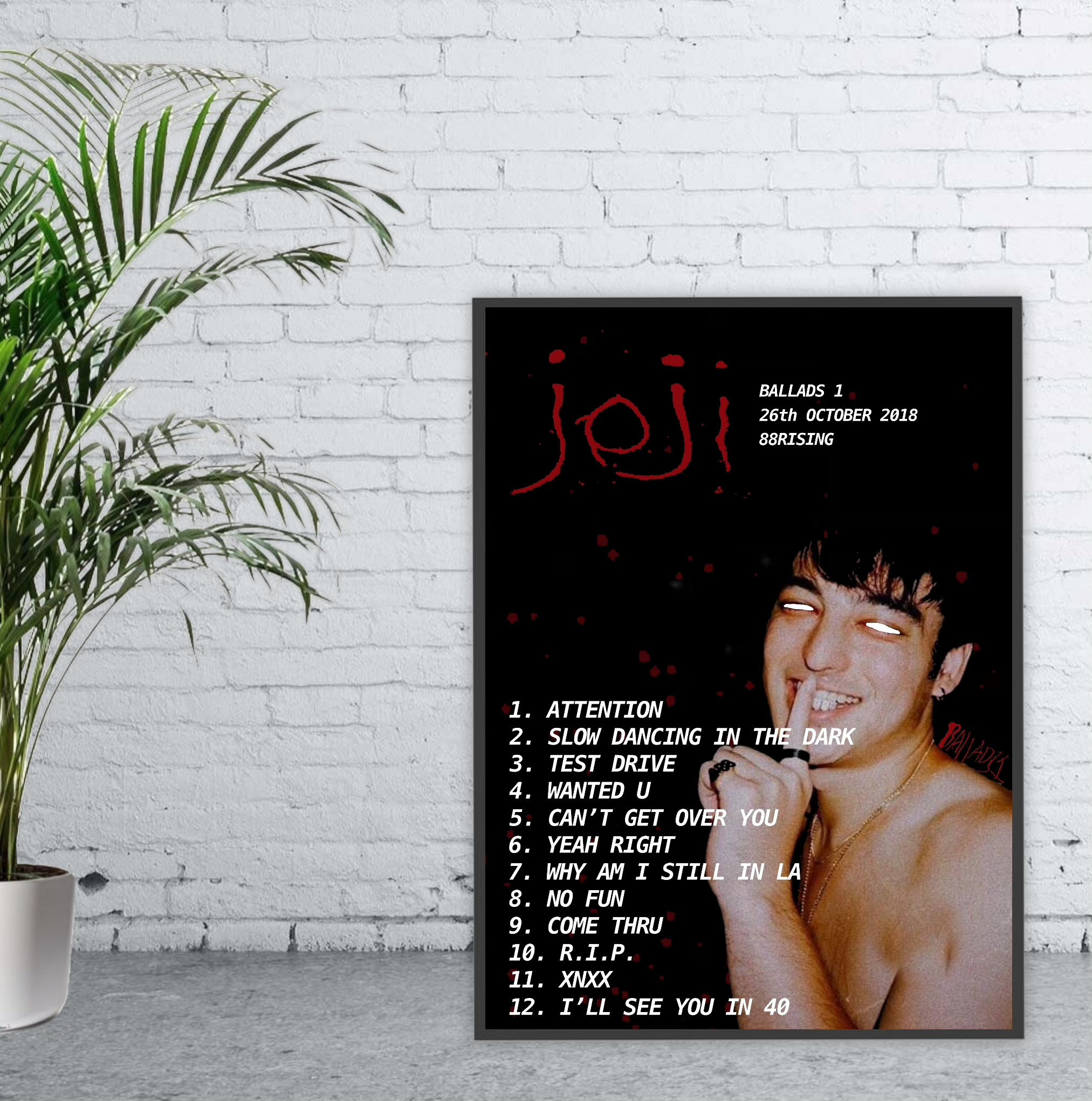 Joji Ballads 1 Album Poster - Etsy