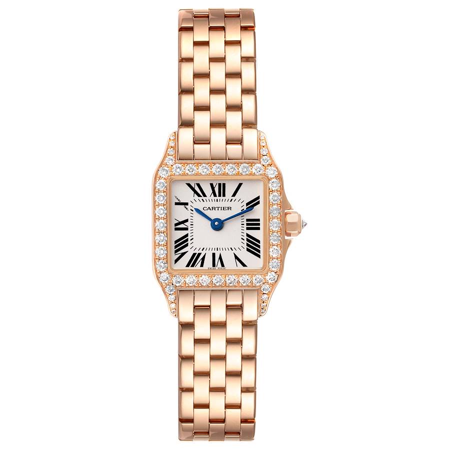 Cartier Santos Demoiselle Small Rose Gold Diamond Ladies Watch ...