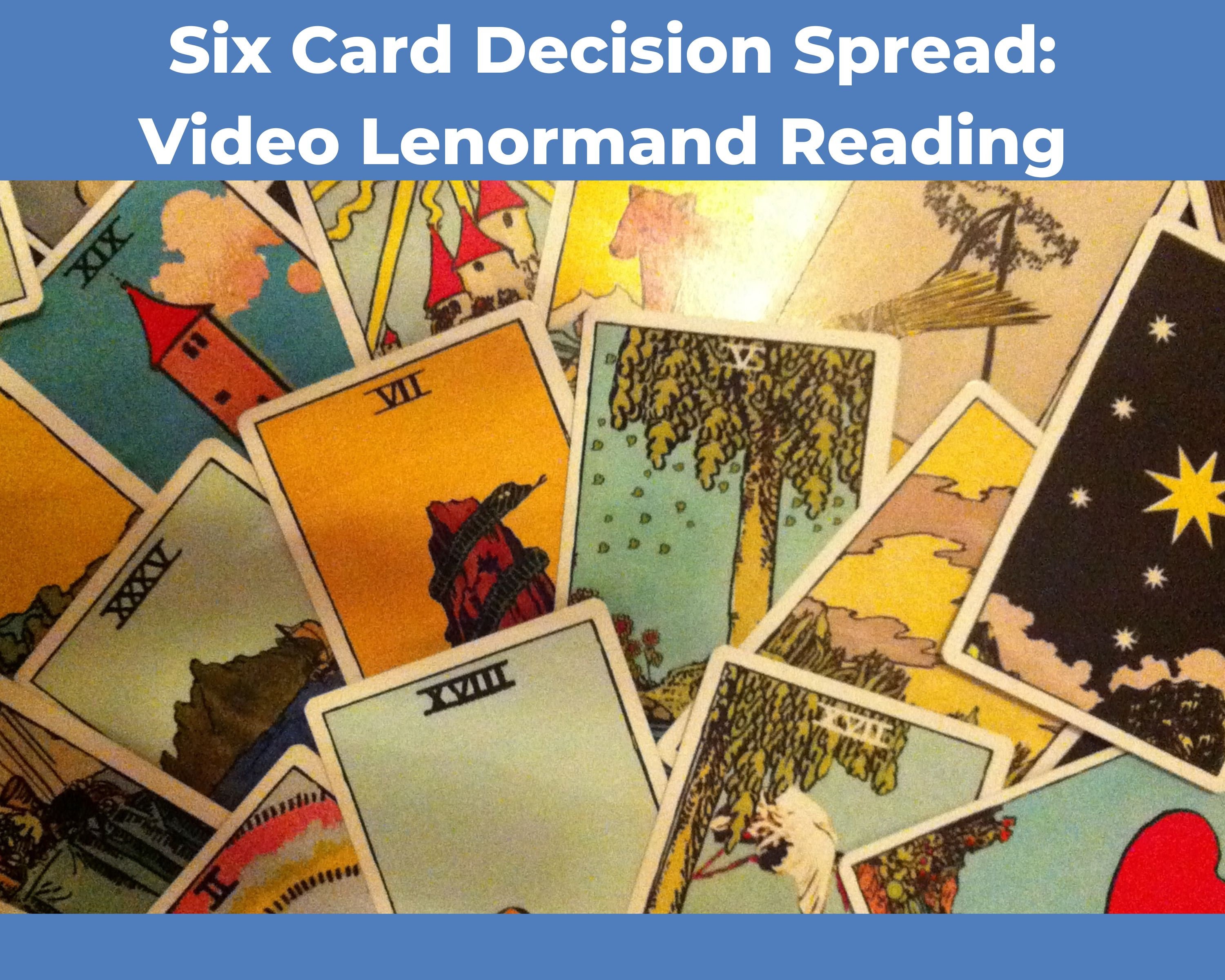 Six Card Decision Spread Video Lenormand Reading - Etsy