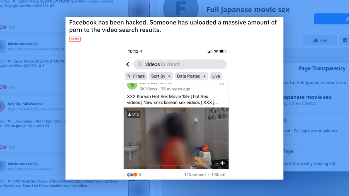 Was Porn Showing Up in Facebook Video Search After Outage ...