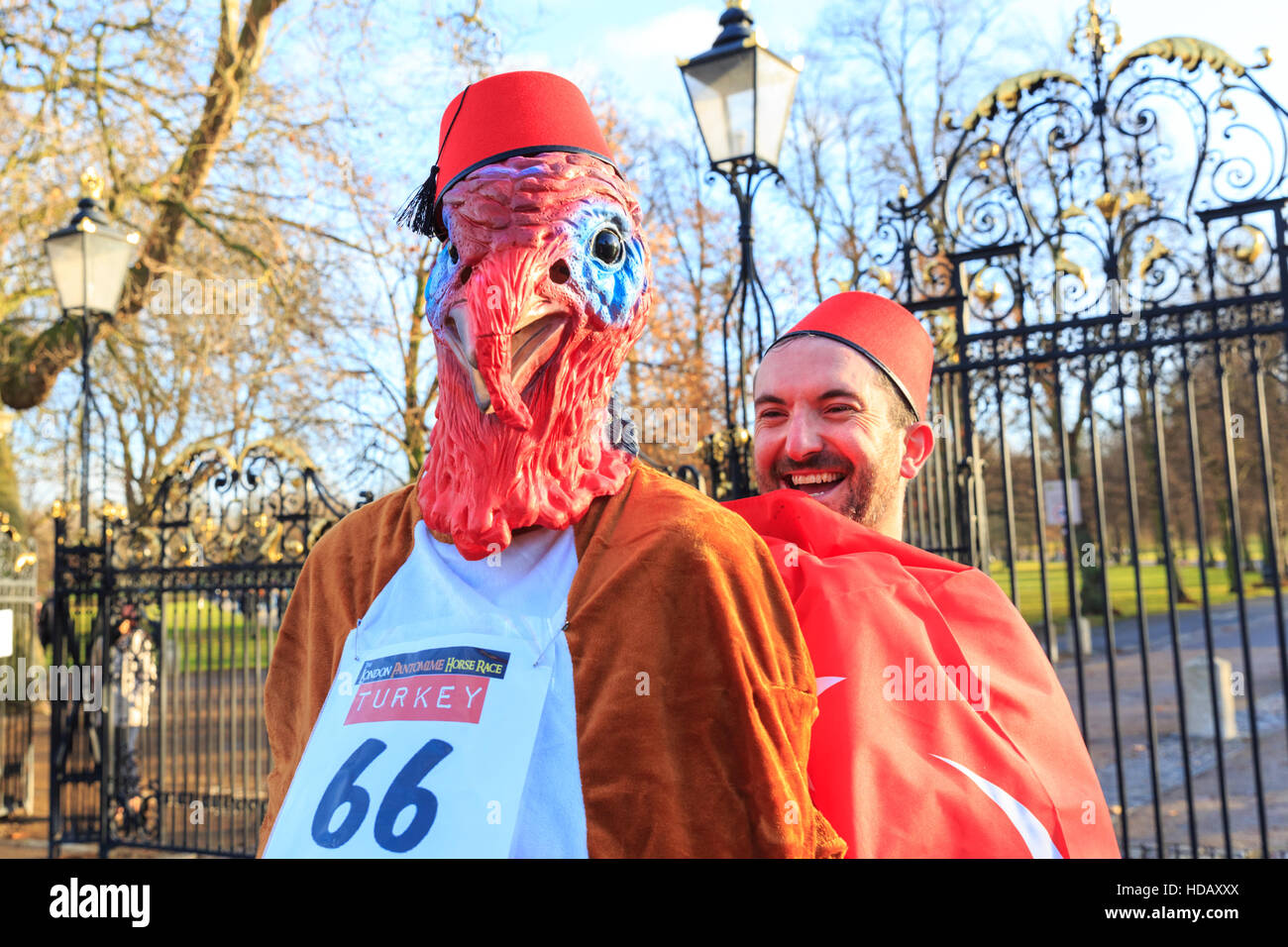 Greenwich, London, Uk, 11th December 2016. Costumed pantomime ...