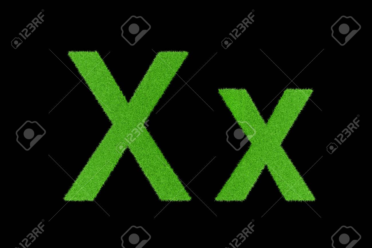 Green English Alphabet, Xx Stock Photo, Picture and Royalty Free ...