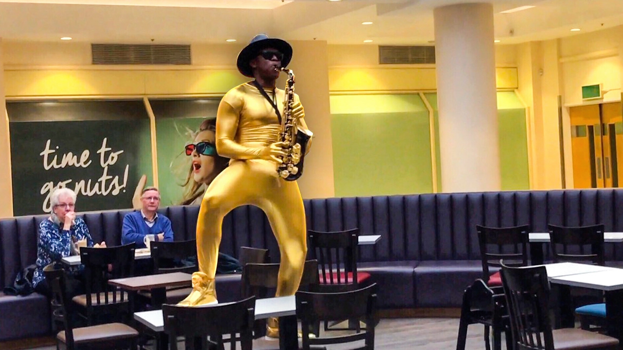 Black Epic Sax Guy - YouTube