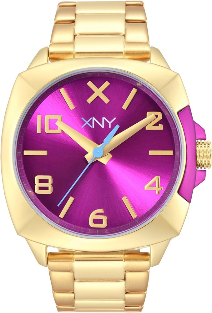 Amazon.com: XNY Women's Watch City Chic Gold Plated Case and ...