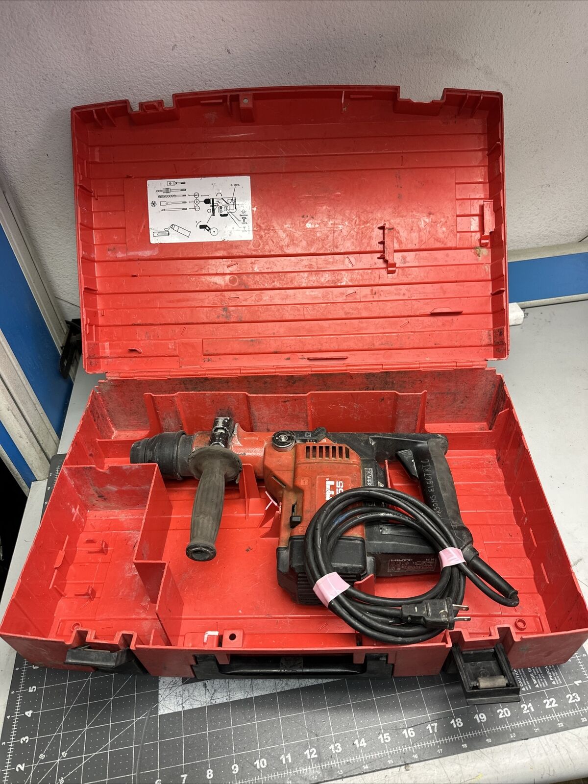 Hilti Model TE55 TE 55 115V Corded Rotary Hammer Drill Power Tool ...