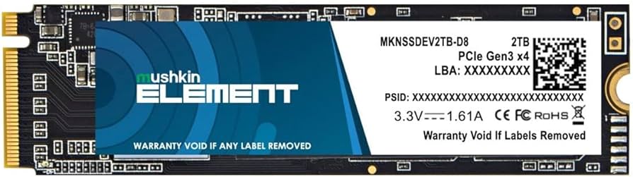Amazon.com: Mushkin SSD Element M.2 2TB PCIe Gen3x4 NVME : Electronics