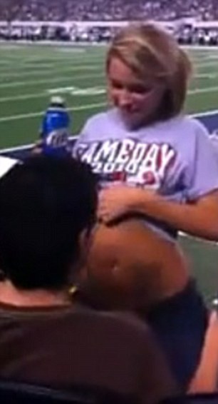 NFL fan gives boyfriend lap-dance at Dallas Cowboys game | Daily ...