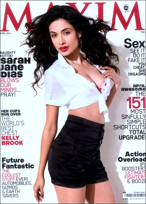 Sarah Jane Dias maximizes herself on Maxim : Bollywood News ...