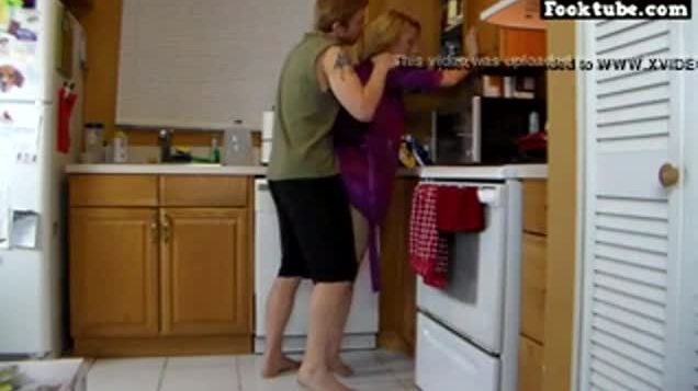Hot mom teasing son in kitchen hd sex video - LubeTube