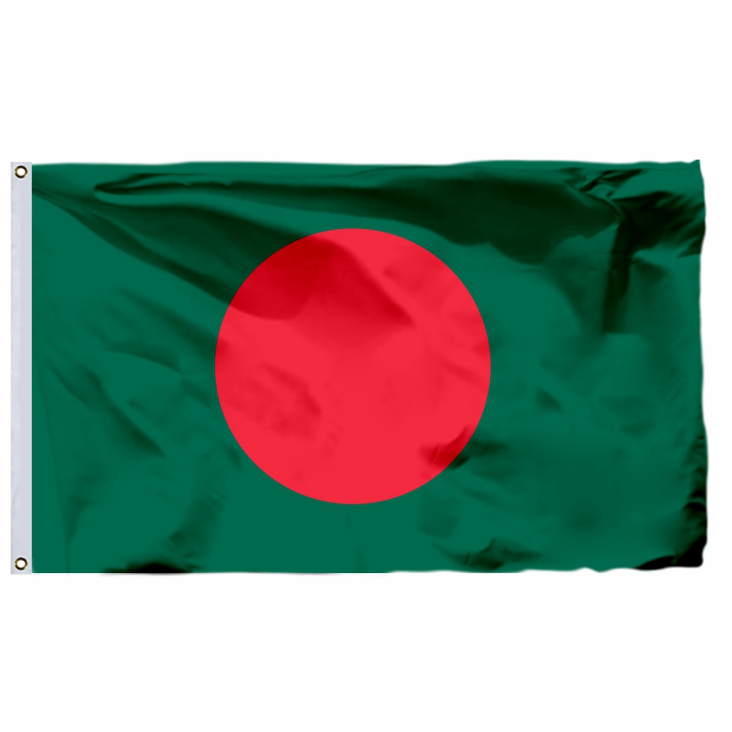 Bangladesh Flag 120 x 180 cm 100D Polyester Bengalese Bengali ...