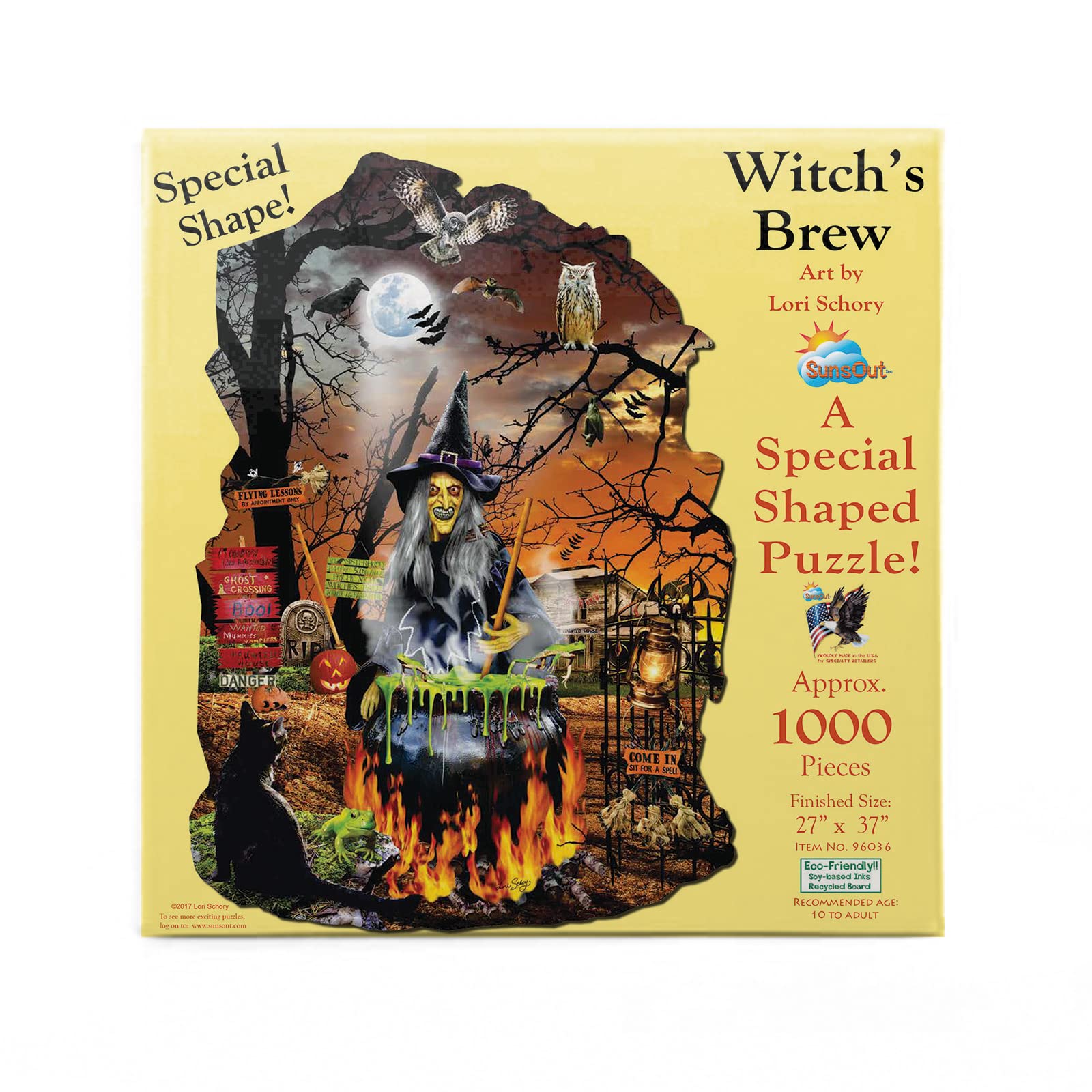 Amazon.com: SUNSOUT INC - Witch's Brew - 1000 pc Special Shape ...