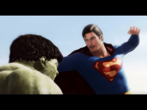 Superman vs Hulk - The Fight (Part 1) - YouTube