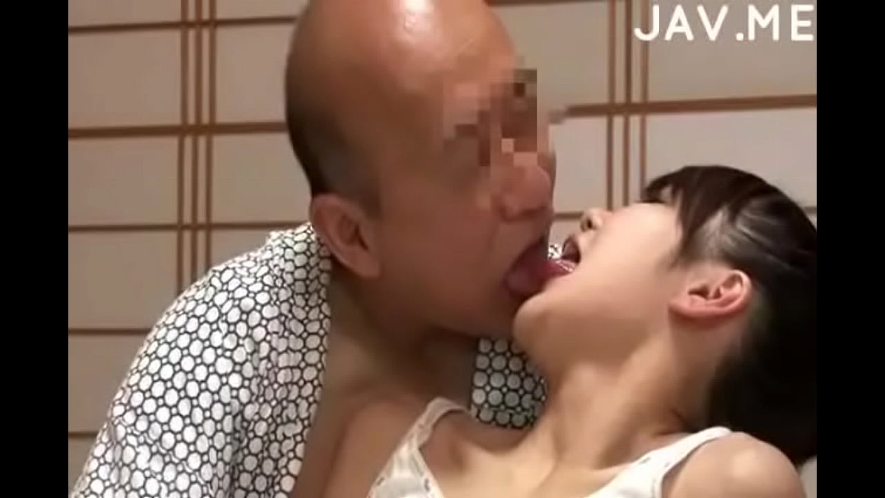 Delicious Japanese girl with natural tits surprises old man ...