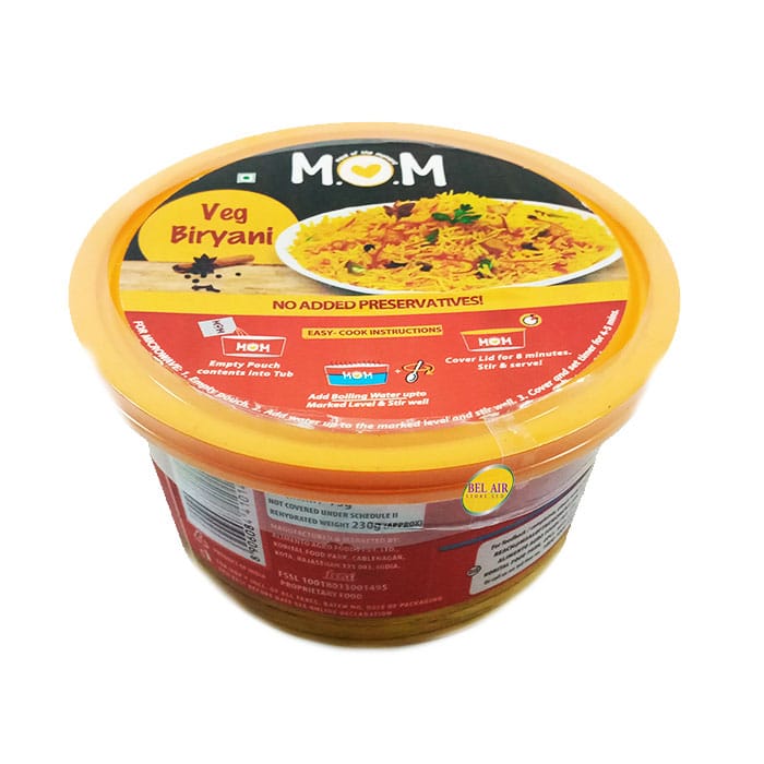 MOM Veg Biryani 73g - Bel Air Store Limited