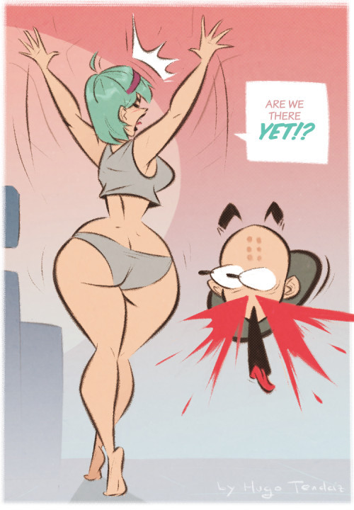 Bulma - Are We There Yet? - Cartoon PinUp Porn Photo Pics