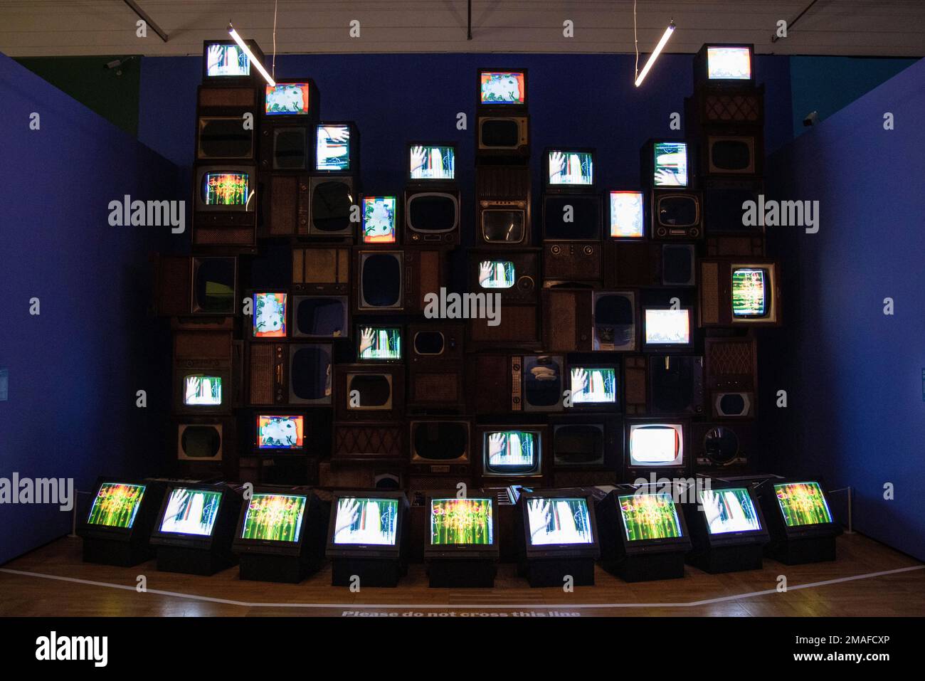 Mirage Stage' a video installation by Nam June Paik, created in ...