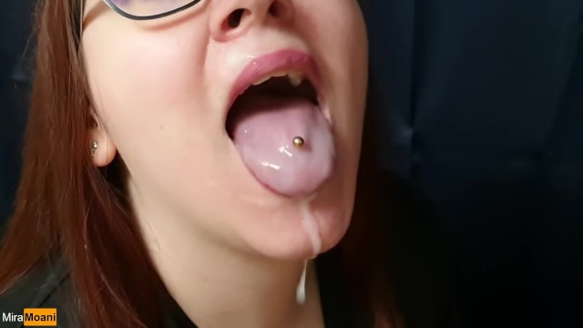 Warm Cum Drips all down my Chin after a Passionate Blowjob ...