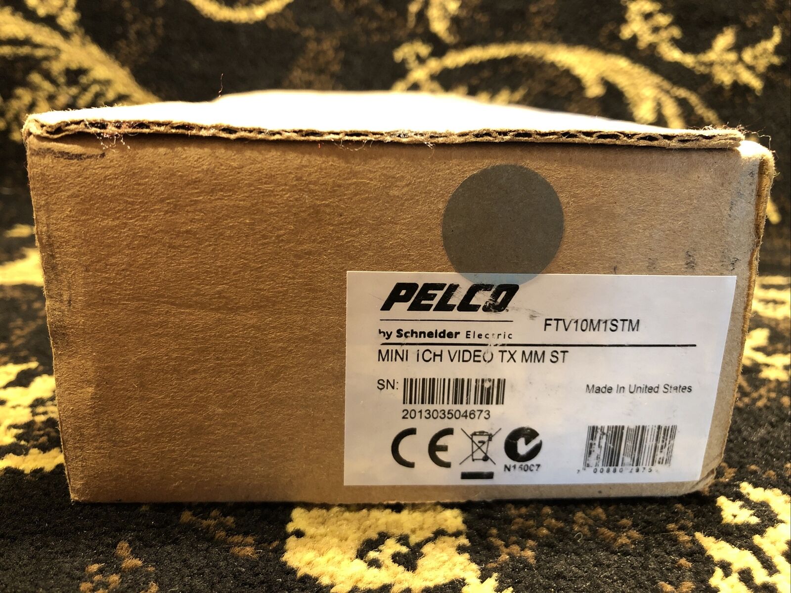 Pelco FTV10M1STM Miniature 1 Channel ST Video Fiber Transmitter ...