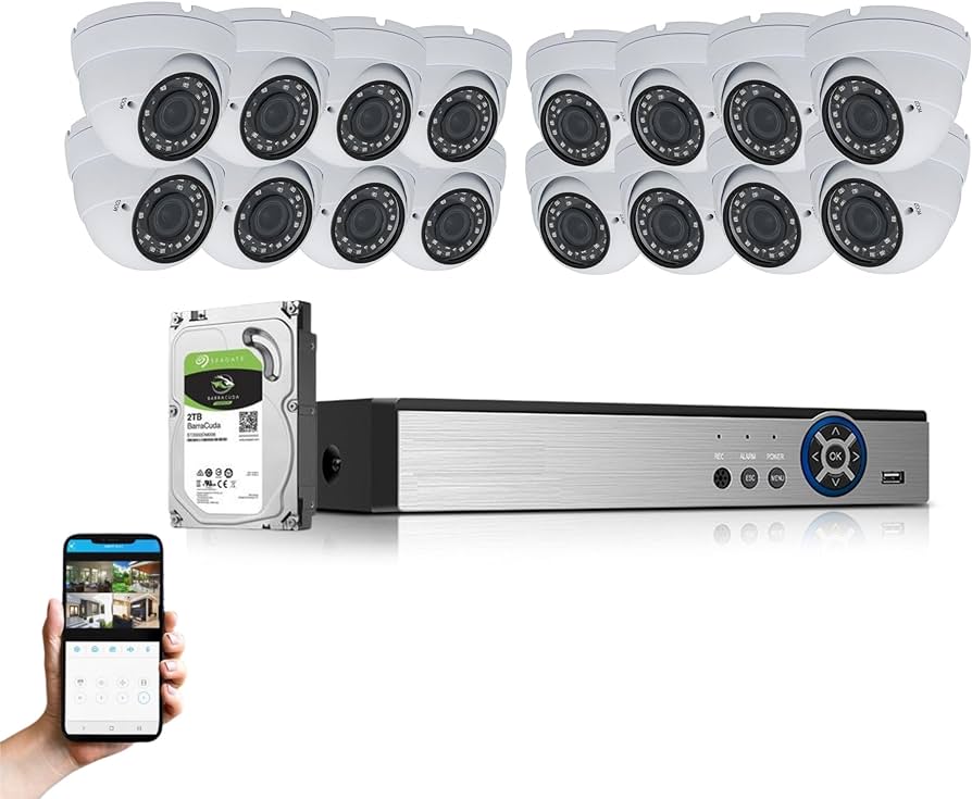 Amazon.com : Evertech 16 Channel 1080p HD Security Camera System ...