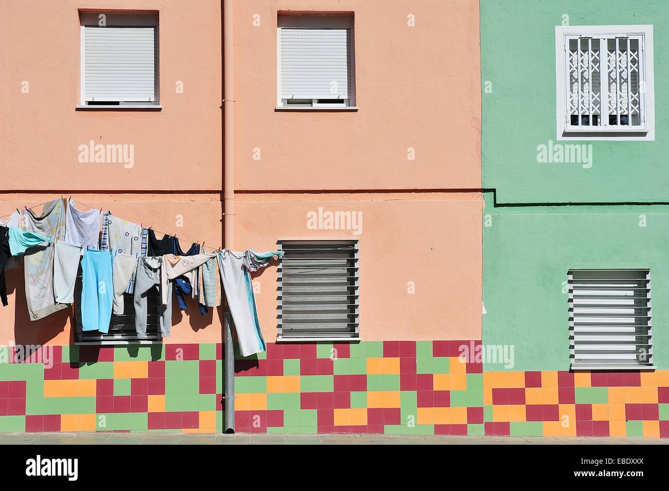 La Chanca neighborhood. Almeria, Spain Stock Photo - Alamy