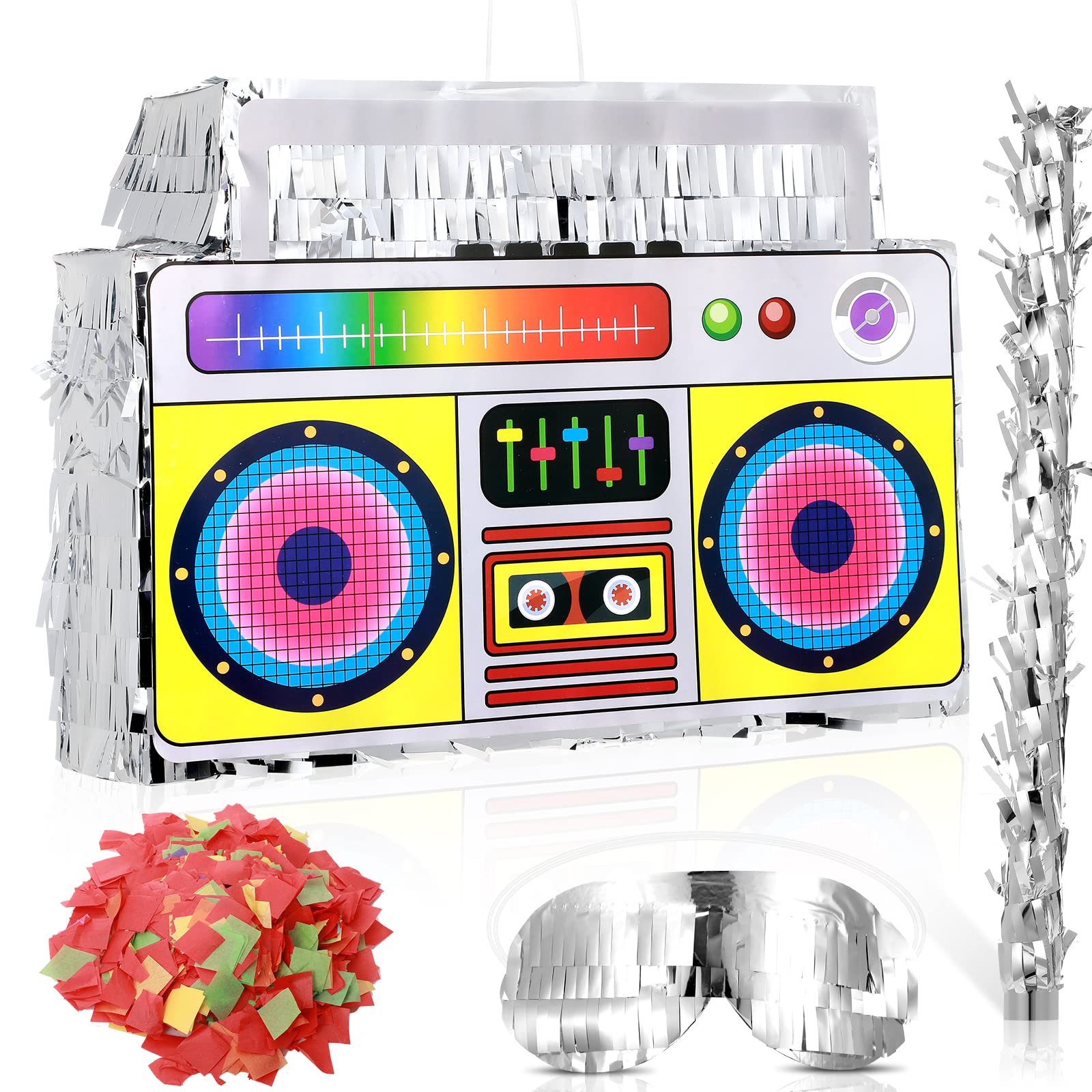 Amazon.com: 80s Boombox Pinata Retro Birthday Party, Decorations ...